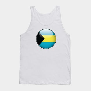 Bahamas National Flag Glossy Button Tank Top